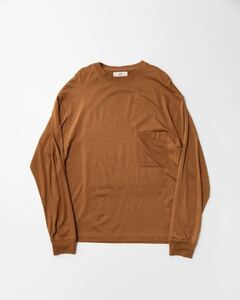 unfil Long Sleeve Pocket Tee ウォッシャブルウール 胸ポケット ロンT ONFL-UM208 アンフィル