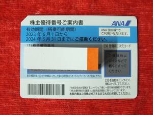 〇即日スピード対応！〇番号通知〇ANA 全日空 株主優待券 1～2枚 2024年5月31日まで利用可能