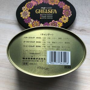 Meij CHELSEA 明治製菓 チェルシー 古いスチール缶 レトロな空き缶の画像5