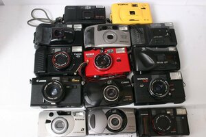 *1 jpy ~ junk *Canon* Canon auto Boy 2 etc. film compact camera 14 pcs!