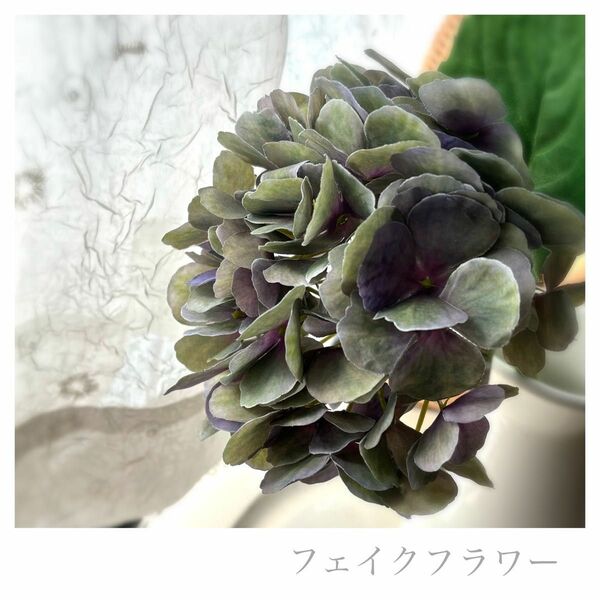【アスカ】高品質 造花 フェイクフラワー 紫陽花 ラベンダー パープル