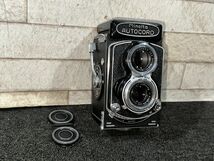 173●〇 MINOLTA 2眼レフカメラ AUTOCORD VIEW-ROKKOR 75mm F3.2 レンズキャップ付 / ミノルタ オートコード 〇●_画像1