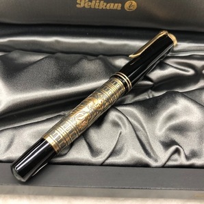 『☆ペリカン 750刻 万年筆 18C-750 Pelikan 専用ケース付 筆記用具 文房具 』の画像2