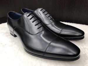 『☆未使用品 最高級 REGAL リーガル レザー ビジネスシューズ 27 革靴 黒 ブラック 革』