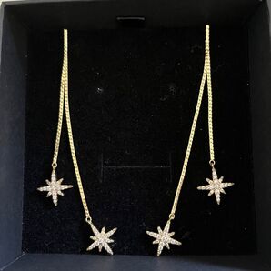 星 ピアス イエローゴールド