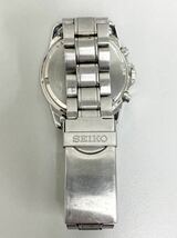 3K031 SEIKO セイコー クロノグラフ 100M ネイビー文字盤 7T92-0DW0 メンズ クォーツ 腕時計_画像4