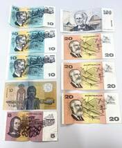 3K026 オーストラリア 紙幣 100ドル×1/20ドル×3/10ドル×4/5ドル×1/建国200年記念 ポリマー紙幣など 外国紙幣 まとめ_画像5