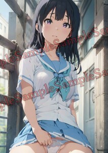 AN-272sa リズと青い鳥 鎧塚みぞれ 同人 ポスター A4 オリジナル アニメ anime 特殊印刷 高品質 イラストアート セクシー 美少女 