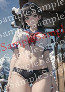 【一点物】 or41 オリジナルイラスト 女子高生 A4ポスター 高画質 光沢紙 同人 コスプレ グラビア セクシー 美女 特殊印刷 アート 美少女