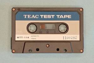 カセットテストテープ ティアック TEST TAPE TEAC ＭＴＴ-114　AZIMUTH 10KHz Ser. No.1100901