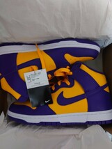 新品同様 ナイキ ダンク ハイ レイカーズ NIKE DUNK HIGH LAKERS DD1399-500 27.5㎝:US9.5_画像8