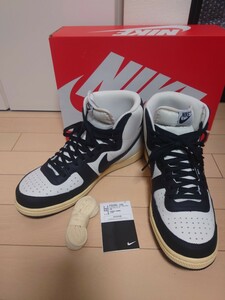 美品 ナイキ ターミネーター ハイ ファントム ブラック パンダ 白黒 NIKE TERMINATOR HIGH PANDA FD0394-030 27.5㎝:US9.5