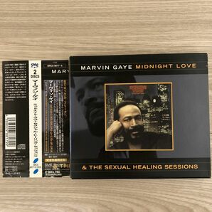 マービンゲイ CD 2枚組 帯付 日本盤　ミッドナイトラブ　セクシャルヒーリングセッションズ　生産限定盤 Marvin Gaye