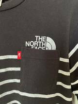 THE NORTH FACE ノースフェイス　ボーダー　長袖Tシャツ ブラック　M_画像3