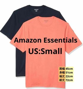 【１点限り☆】Amazon Essentials クルーネック 半袖 2枚セット 未使用品 ポケット付き Tシャツ