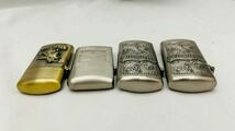 Zippo　ジッポライター　Marlboro　マルボロ　ロデオ　カウボーイ　彫刻　まとめ売４点　動作未確認　喫煙具 _画像5