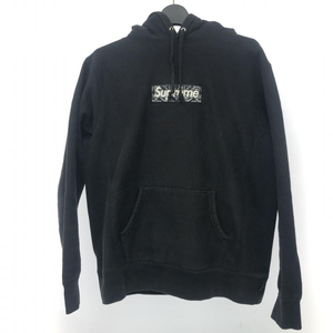 【中古】Supreme BANDANA BOX Logo Hooded Sweatshirt パーカー　M　ブラック　シュプリーム[240066138097]