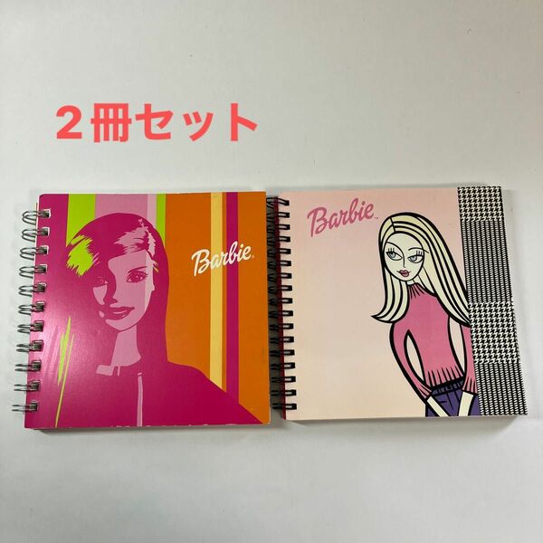 BARBIE リングノート2冊セット/未使用ですが難あり品