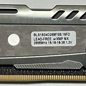 32GB（16GBｘ2枚）BALLISTIX DDR4-2666MHz 中古品の画像2