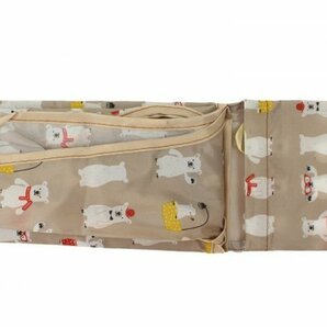 B4-12 エコバッグ 買い物袋 軽量 折りたたみ コンパクト 薄素材 丈夫 手提げ袋 レジ袋 かけひもあり収納袋付き 45×56cm 白熊の画像8