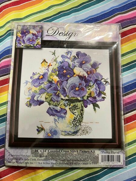 デザインワークス　クロスステッチキット　Pansy Floral