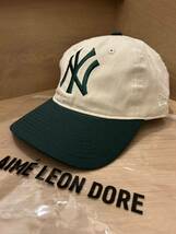 ★Aime Leon dore New Era 9Twenty Cap NewYork Yankees Big Logo Ballpark エメ レオン ドレ ニューヨーク ヤンキース 帽子 キャップ _画像3