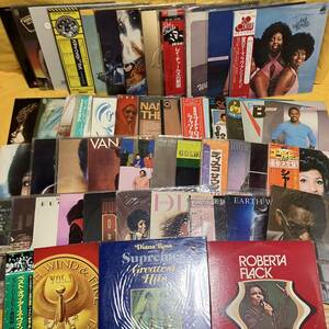 R＆B FUNK LP 48枚 Soul ソウル まとめ売り MOTOWN SUPREMES ROBERTA FLACK Earth Wind & Fire 他 レコード まとめて アナログ盤 03H-M05