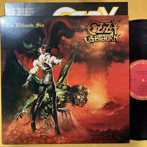 美盤 オジー・オズボーン Ozzy Osbourne / 罪と罰 The Ultimate Sin 28AP3145 LP レコード アナログ盤