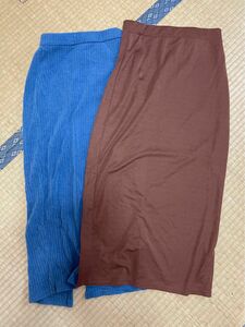 GU &神戸レタス２枚セット　ロングスカート