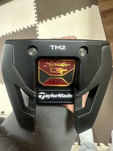 中古美品 テーラーメイド スパイダー GT ブラック TM2 TRUSS センター パター オリジナルスチール34インチ