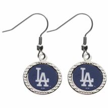 【送料無料】大谷翔平　ドジャース　MLB.com公式 ピアス Women's Los Angeles Dodgers WinCraft Royal Round Dangle Earrings_画像1