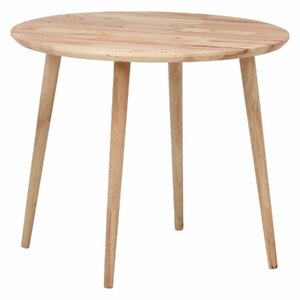  free shipping authentic style playing house natural tree Raver wood Kids dining table living kitchen round circle width 75cm height 63cm natural new goods 