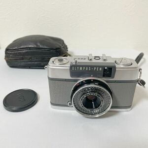 【比較的綺麗】オリンパス OLYMPUS フィルムカメラ OLYMPUS-PEN EES-2 1:2.8 f =30mm 未チェック ジャンク品