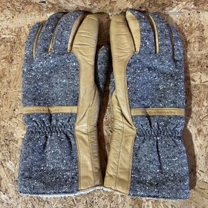 Белое альпинизм Boa Tweed Leather Glove Glove Белое горы
