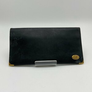 １円～　A-1　60　dunhill ダンヒル　長財布　ロングウォレット　ブラック　お札入れ　カード収納　レトロ　ヴィンテージ