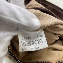 １円～　A-2　60　BURBERRY　BLUE LABEL　バーバリーブルーレーベル　バッグ　ベージュ系　ノバチェック　レザー　ナイロン_画像9