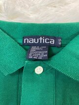 1円～　A-3　60　nautica　ノーティカ　90ｓ　ヴィンテージ　コットン　サイズＳ　半袖　ポロシャツ　グリーン　YOUNG AMERICA　刺繍ロゴ_画像5