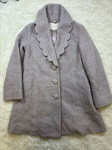 1 jpy ~ A-5 100 LIZ LISA Liz Lisa Chesterfield coat coat size 0 gray series polyester wool rose 