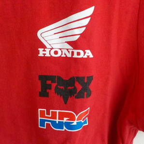 旧車 FOX ホンダ レーシングチーム HRC Tシャツ 新品 Mサイズ  オート用品の画像3