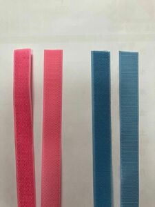 マジックテープ　ピンク・ライトブルー　20mm巾　各1M 