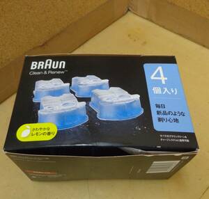 ブラウン BRAUN アルコール洗浄液 クリーン＆リニュー交換カートリッジ 4個入り メンズシェーバー用 CCR4 CR 1個 P＆G