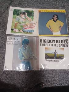 EPレコード　浜田省吾 シングル 4枚セット　木枯らしの季節 LONELY/愛という約束事 BIG BOY BLUES 風を感じてCBS SONY　美品　音飛び無し