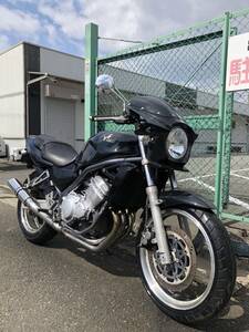 カワサキ　バリオス　ZR250A　22281㎞　エンジン実働　250㏄　カスタム　書類あり 大阪より 売り切り　検)FOUR　CB　RG　TZ