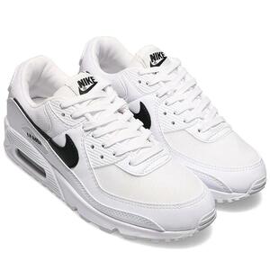 WMNS AIR MAX 90 "WHITE BLACK" DH8010-101 （ホワイト/ホワイト/ブラック）