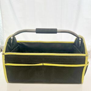 ツールバック バケット 工具バッグ 工具箱 黒 黄色 ブラック イエロー 工具袋 道具袋 工具差し入れ の画像4