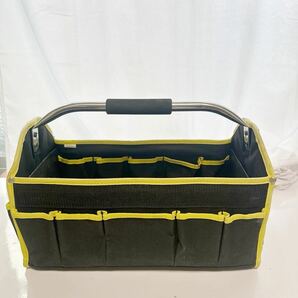 ツールバック バケット 工具バッグ 工具箱 黒 黄色 ブラック イエロー 工具袋 道具袋 工具差し入れ の画像5