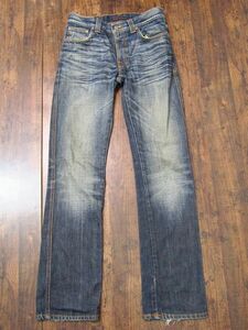 W30　LOW SLIM JIM Nudie Jeans ヌーディージーンズ ダメージ加工