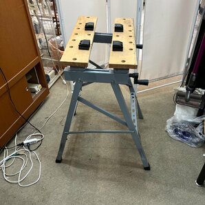 ＝R＝ ワークベンチ 折り畳み 作業台 ワークテーブル 可動式 定規付き DIY 工具 折り畳み収納 インテリア  ＝B-231042の画像3