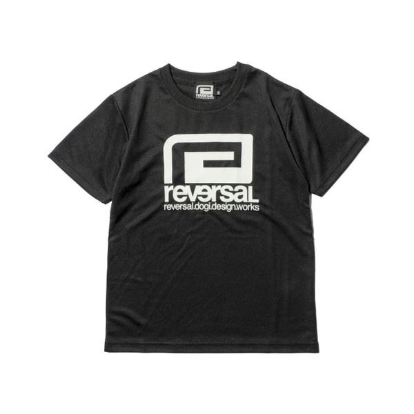 REVERSAL リバーサル■送料込■速乾性 キッズ ドライTシャツ■黒 130■子供服 格闘技 トレーニングウェア 空手 柔術 ボクシング