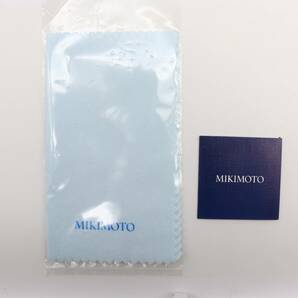 MIKIMOTO ミキモト 空箱 付属品 布ケース 保管用 ネックレス用 ソフトケース ネイビーの画像6